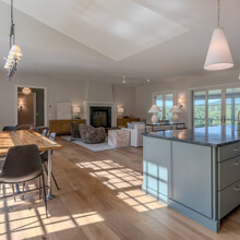 open concept living room and kitchen